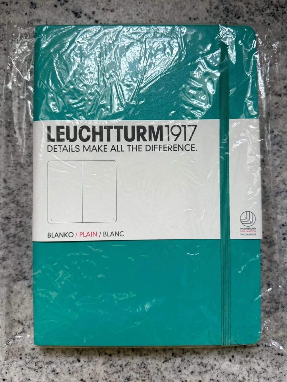 NWT Leuchtturm1917 “Emerald” (Teal) Limited Edition Color Classic Sleek Notebook